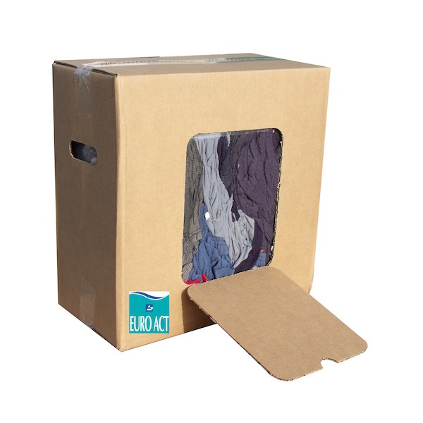 Chiffon textile ESSUYAGE COULEUR multicolores - carton de 10 kg